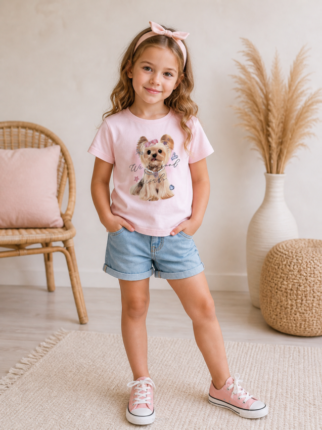 T-shirt dziewczęcy r. 134-164/ model 0286/ kolory