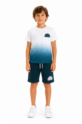 Komplet chłopięcy T-shirt + spodenki BORN TO SKATE/ r. 116 - 164/ model 7482/ kolory